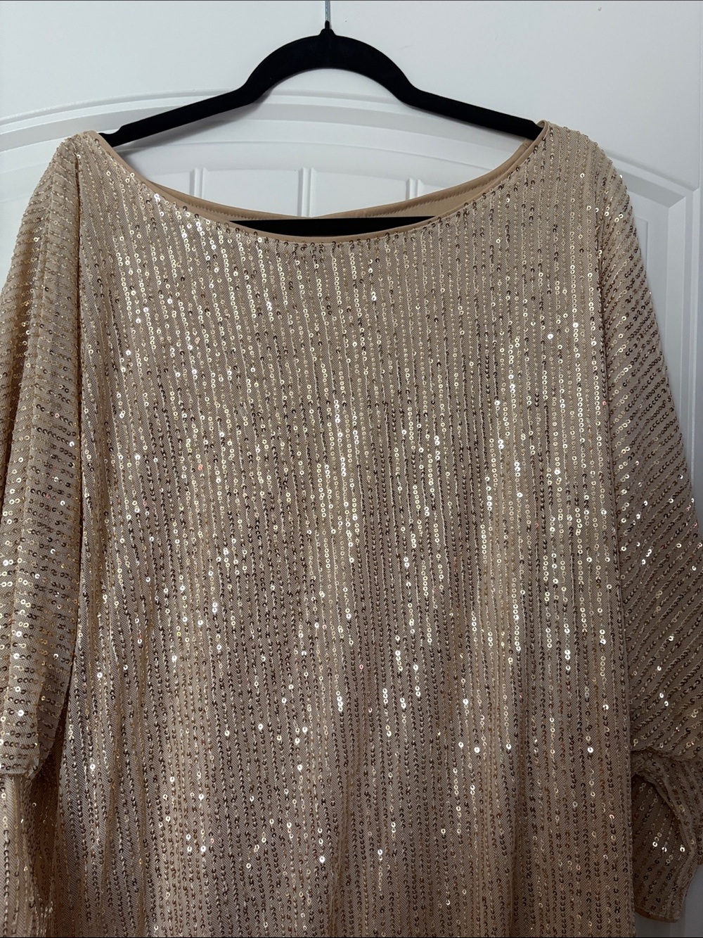 Plus Gold Sequin Top